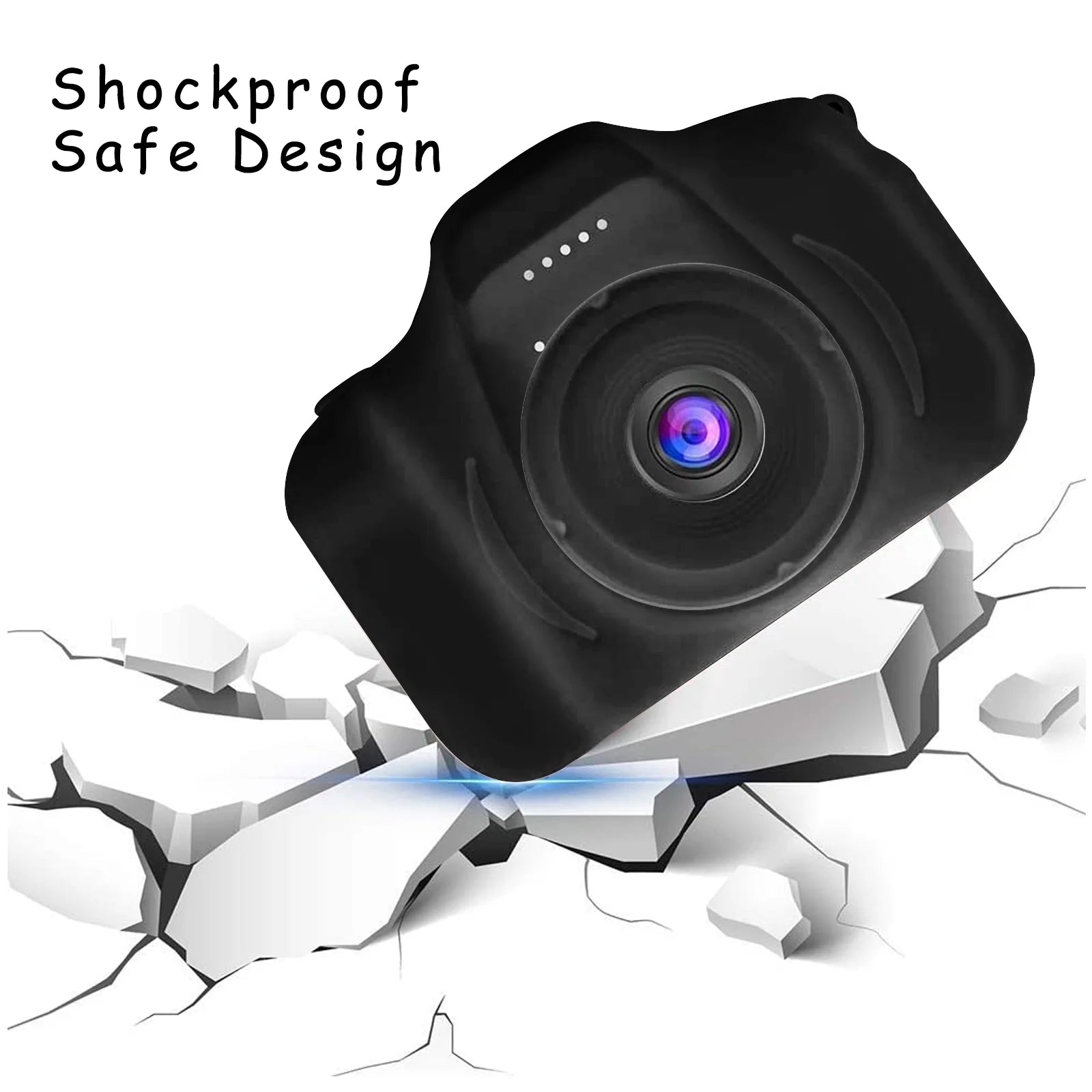 Kids Digital Camera ,HD Digital Video Cameras for Toddler 32GB SD Card-Black