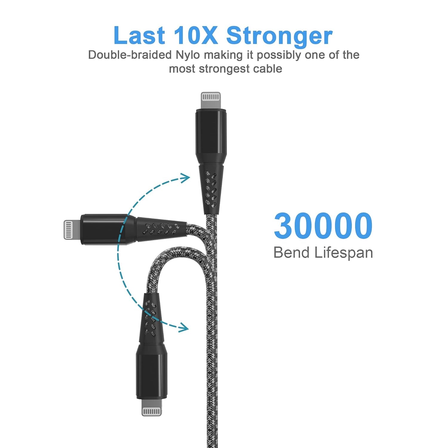 Long Iphone Charger Cord 16FT/5M [Apple Mfi Certified] Lightning Cable Extra Long Nylon Braided Fast Charger Cable 2.4A for Iphone 12 11 Pro X XS Max XR 8 7 6S 6 plus Se,Black