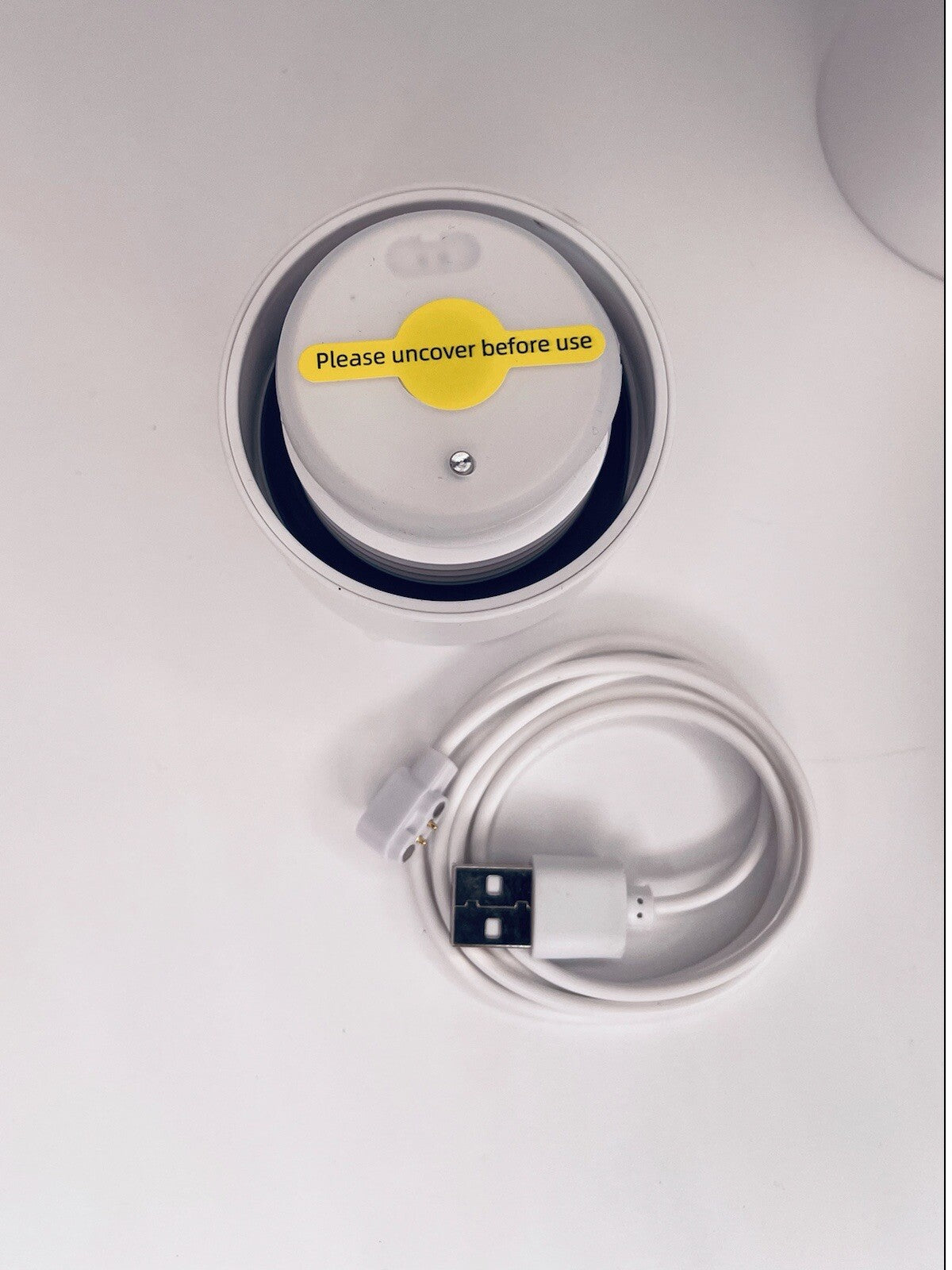 Nyuk Water Bottle UV Sanitizing Self-Cleaning Insulated Black Thermo Cup 15Oz.