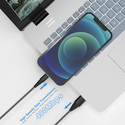 Long Iphone Charger Cord 16FT/5M [Apple Mfi Certified] Lightning Cable Extra Long Nylon Braided Fast Charger Cable 2.4A for Iphone 12 11 Pro X XS Max XR 8 7 6S 6 plus Se,Black